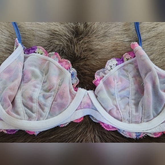 VICTORIA'S SECRET PINK colorful bra in size 34B - Picture 6 of 7